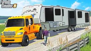 MASSIVE CAMPER BOUGHT ($200,000) FAT BOB'S RV AND TRAILER | FARMING SIMULATOR 2019