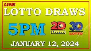 LIVE! 5PM LOTTO DRAW, JANUARY 12, 2024@Gaming Channel 15K36