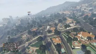 Grand Theft Auto V - Helicopter Dive Into Pool