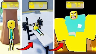 БЫЛ САМЫМ СЛАБЫМ но СТАЛ САМЫМ СИЛЬНЫМ в МИРЕ! Lifting Champions Roblox