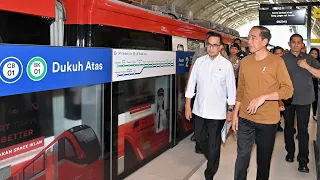 Presiden Jokowi Jajal LRT Jabodebek, Jakarta, 3 Agustus 2023
