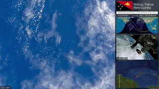 Earth Space View: Manam Island, Papua New Guinea