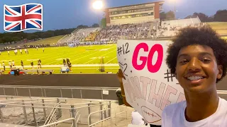 British Teen Goes To A Highschool Football Game🏈🇺🇸