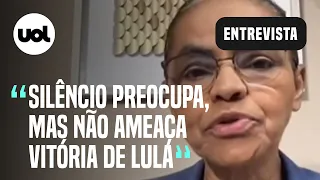 Silêncio de Bolsonaro preocupa, mas não ameaça vitória de Lula, diz Marina Silva