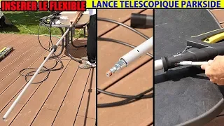 LIDL lance télescopique PARKSIDE insérer le flexible haute pression tuyau