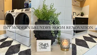 DIY MODERN LAUNDRY ROOM RENOVATION | 2023 DIY LAUNDRY ROOM MAKEOVER 2023 DIY LAUNDRY ROOM RENOVATION