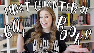 Reading the First Chapter of All the Fantasy Books on My TBR | OVER 60 BOOKS 😱