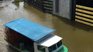 Tropical Storm Nate sends fishers in search of safety