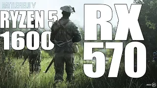 Battlefield V Gameplay - Ryzen 5 1600 + RX 570 4GB - All Settings FPS Test Benchmark 1080p