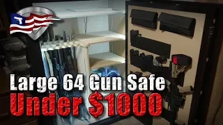 Best Large 64 Gun Safe Under $1000 / Cannon Wide Body with Upgrades