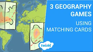 3 Geography Games Using Matching Cards