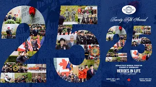 Livestream Ontario Police Memorial 25th Anniversay Ceremony of Remembrance 2024 #HeroesInLife