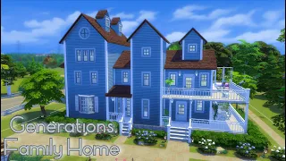 Дом трёх поколений| Generations Family Home| Строительство| Симс 4| Sims 4| Speed build| No CC