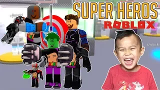 SUPERHERO FIGHTING Simulator Roblox Gameplay Fun | Roblox Review