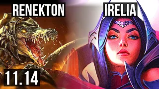 RENEKTON vs IRELIA (TOP) | 5/1/10, 1.1M mastery | NA Diamond | v11.14