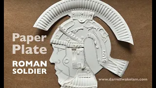 Paper Plate Roman Soldier