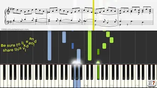 Learn Jesu Joy of Man's Desiring Sheet Music by Bach - Keyboard Practice Video