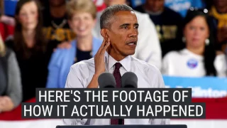 Trump falsely states Obama yelled at protester
