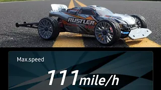 O.G Mamba Monster Traxxas Rustler VXL 2WD 6s Speedrun We Finally Broke 100mph!