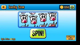 Spending 1300 coins on lucky cow in Run Cow Run