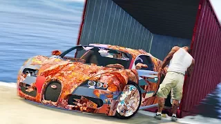 Реальная Жизнь в GTA 5 - ДОСТАЛИ РЖАВУЮ BUGATTI VEYRON СО ДНА ОКЕАНА В КОНТЕЙНЕРЕ.