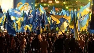 Ukraine ruling party leads early election results