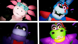 ALL MONTY JUMPSCARES With ALL Mods! FNaF - Security Breach