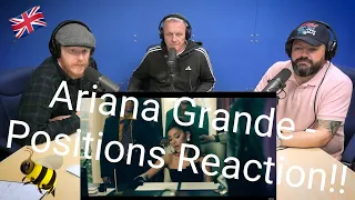 Ariana Grande - positions (official video) REACTION!! | OFFICE BLOKES REACT!!