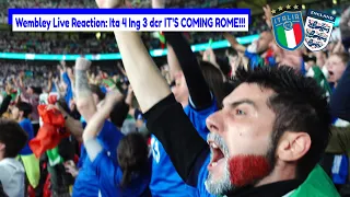 [WEMBLEY LIVE REACTION] ITALIA 4 INGHILTERRA 3 dcr IT'S COMING ROME!!!!