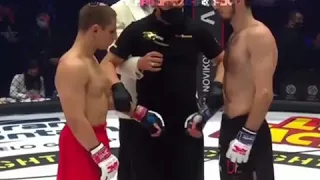 Ух что за бой показал  AMCFightNight Хасан Магомедшарипов vs. Михаил Тарханов👊🏻