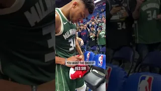 Giannis Gives This Young Fan His Shoes 💗 | Nobody Can hate this man ❤ | NBA shorts | Glimpse Tv |