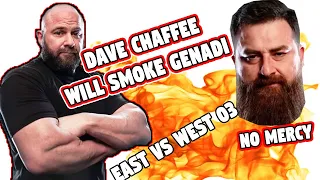 Dave Chaffee will smoke Genadi kvikvinia, East VS West 3, Arm wrestling