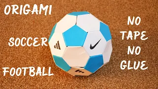 Origami Soccer Ball Paper Kick-able Football | No Tape | No Glue | Awesome Playable Paper Ball