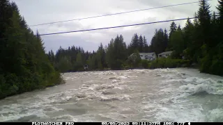 Timelapse of erosion during the Aug. 5 glacial outburst flood in Juneau