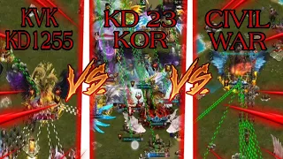 Clash of Kings : KD23- KOR TEAM : KD 23 VS KD 1255 , civil war #clashofkings#clash #game #cok