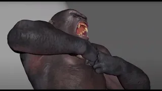 King Kong vs I-Rex Fight Animation