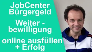 Weiterbewilligungsantrag 2023 Bürgergeld JobCenter Arbeitsagentur online ausfüllen ALG2 WBA Hartz4