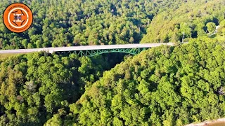 Drone Footage of the Picturesque Cut River Bridge- Michigan's Upper Peninsula