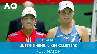 Justine Henin v Kim Clijsters Full Match | Australian Open 2004 Final