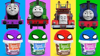 Looking For Thomas And Friends | きかんしゃトーマス トーマス戦車エンジン | Wrong Head Thomas And Friends,Ice Spiderman