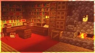 📕 Minecraft Cabin Study w/ C418 Music Box | 8 Hours