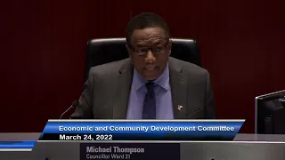 Economic and Community Development Committee - March 24, 2022