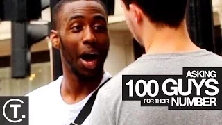 Guy Asks 100 Guys For Their Number (Social Experiment)