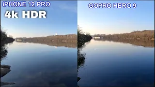 iPHONE 12 PRO 4K  HDR vs GOPRO HERO 9