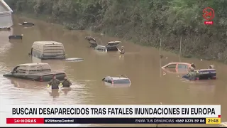 Buscan desaparecidos tras fatales inundaciones en Europa