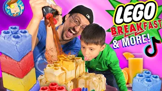 LEGO Waffle BREAK-Fast (FV Family Vlog w/ American Ninja Warrior Training)