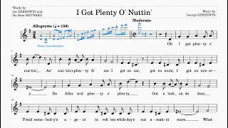 I Got Plenty O' Nuttin' (Gershwin) | ABRSM Grade 7 & Trinity Grade 6 | 150 bpm | Sing-Along