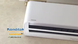 Кондиционер      Toshiba RAS-07BKV-E / RAS-07BAV-E   Видео обзор модели после монтажа