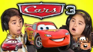 KIDS REACT TO CARS 3! (END OF LIGHTNING MCQUEEN?)