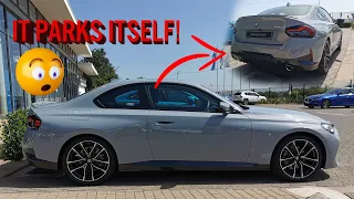 HOW TO USE  BMW PARK ASSIST - Demonstrated in the 2022 BMW 220i M-Sport!